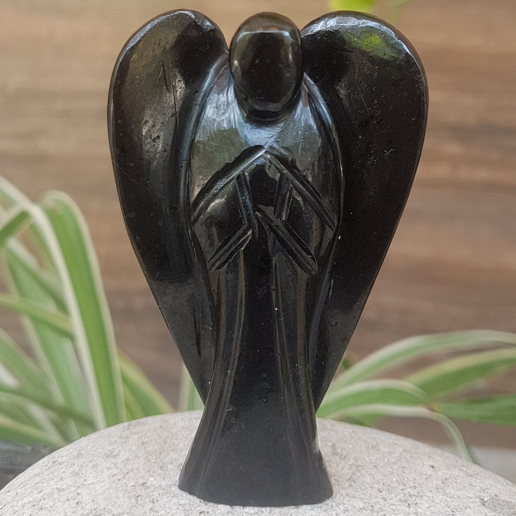 Black Tourmaline Angel (3 inches)