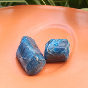 Blue Apatite Tumbles (Set of 4)